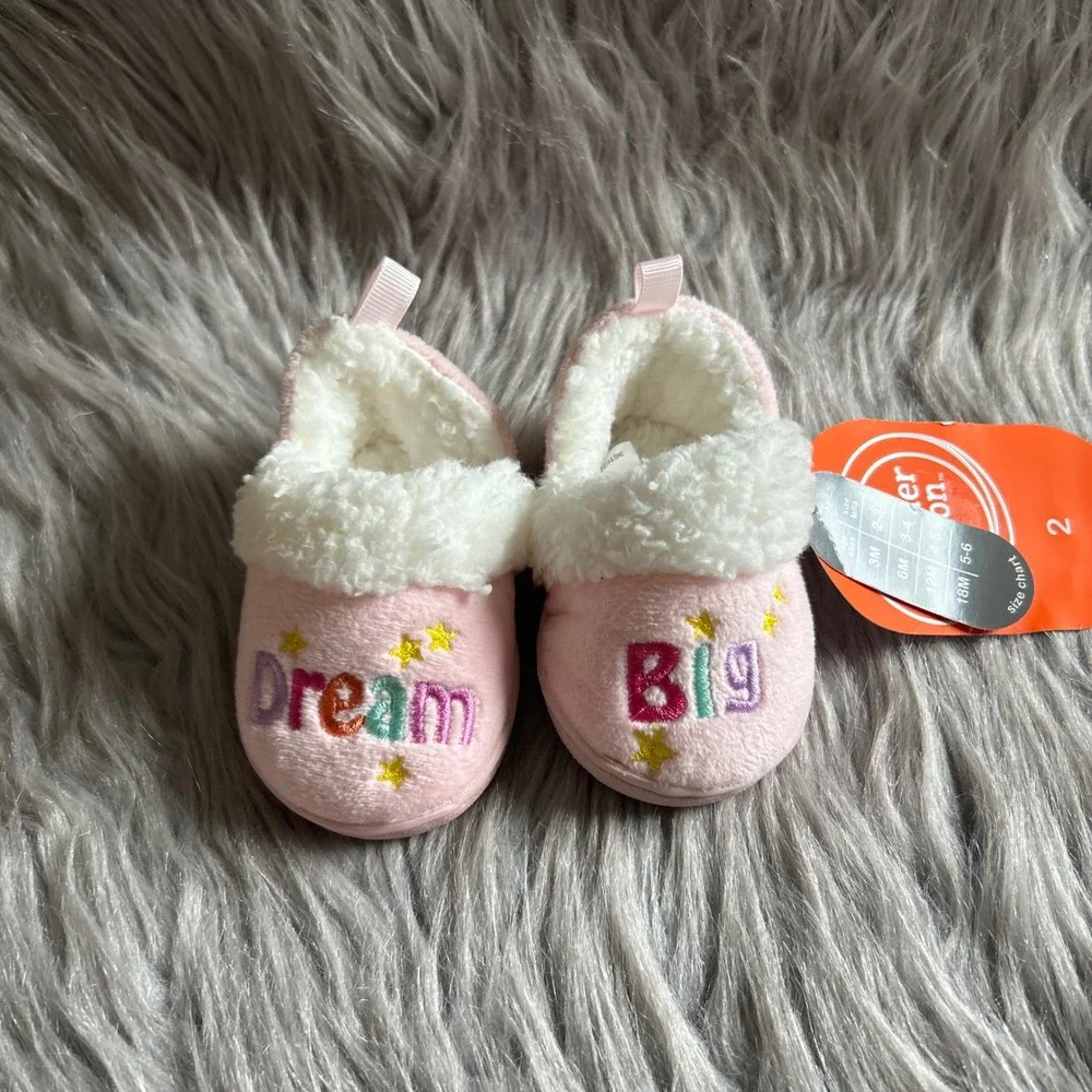 Wonder Nation Slippers Toddler Girl Size 2 
